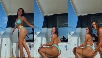 Malu Trevejo Topless Bikini Thong Twerking Video Leaked on leakfanatic.com