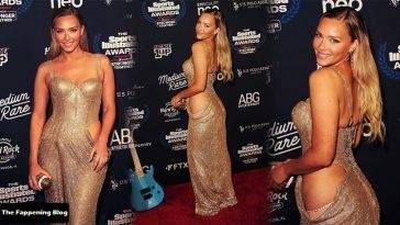 Camille Kostek Shines at the 2021 Sports Illustrated Awards in Hollywood on leakfanatic.com