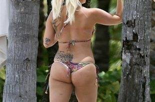 Lady Gaga's Trashy Candid Thong Bikini Pics on leakfanatic.com