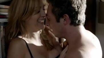 Sasha Alexander Wild Sex Against A Bookcase In Shameless FREE on leakfanatic.com