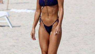 Camila Coelho Shows Off Her Sexy Bikini Body on the Beach in Miami on leakfanatic.com