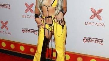 Lexi Jayde Flaunts Her Sexy Tits at the CARN*EVIL Halloween Party on leakfanatic.com