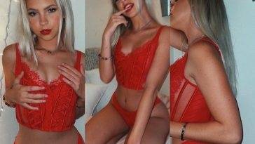 Jordyn Jones Looks Hot in Red Lingerie (18 Photos) [Updated] on leakfanatic.com