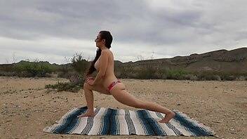 Onlyfans Abby Opel Outdoor Nude Yoga Workout XXX Videos on leakfanatic.com