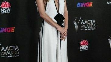 Braless Phoebe Tonkin Looks Sexy at the AACTA Awards in Sydney on leakfanatic.com