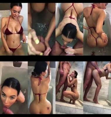 Lana Rhoades bathtub & shower sex snapchat premium 2018/12/09 on leakfanatic.com