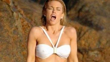 Kelly Carlson Plays in the Ocean Like a Whore on leakfanatic.com