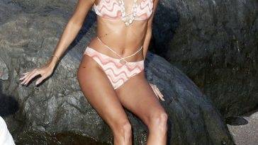 Devon Windsor Flaunts Her Slender Figure in a Tiny Bikini on leakfanatic.com