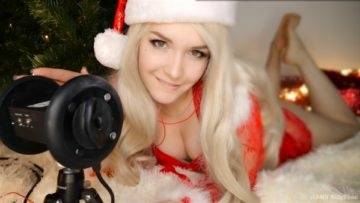 KittyKlaw ASMR Santa Girl Licking, Mouth Sounds, Triggers Patreon Video on leakfanatic.com