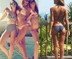 Taylor Swift's Legs vs. Jessica Alba's Thigh Gap Bikini Battle on leakfanatic.com