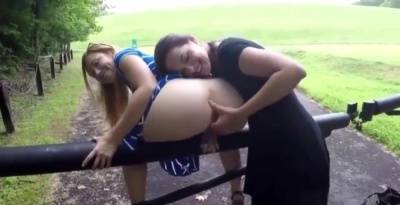 Two Cute Girls Get Very Kinky In The Outdoors1 4 on leakfanatic.com