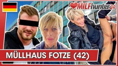 MILF Hunter lets skinny Vicky Hundt suck his dick before the fucking! milfhunter24 on leakfanatic.com