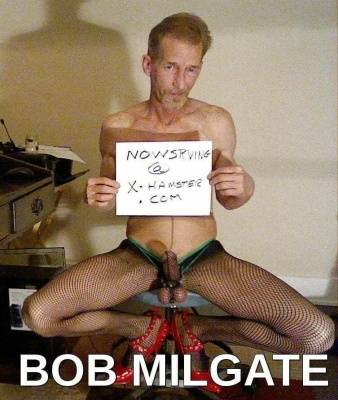 BOB MILGATE TOTALLY EXPOSED WEARING BLACK FISHNET PANTYHOSE AND HIGH HEELS on leakfanatic.com