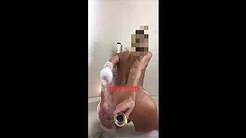 Gibson Reign anal dildo masturbation & hitachi bathtub show snapchat premium porn videos on leakfanatic.com