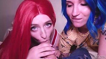 Leah meow two sisters suck cock 18 & 19 yrs old, threesome xxx manyvids porn videos on leakfanatic.com