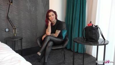 GERMAN REDHEAD COLLEGE TEEN - Tattoo Model Ria Red - Pickup and Raw Casting Fuck - GERMAN SCOUT ´ - Germany on leakfanatic.com