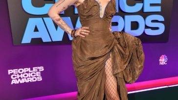 Paris Jackson is Pictured in a Brown Dress at 47th Annual People 19s Choice Awards on leakfanatic.com