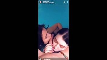 Misha cross swimming poll double blowjob snapchat xxx porn videos on leakfanatic.com