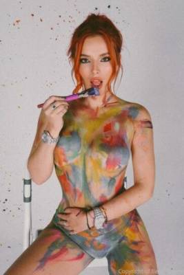 Bella Thorne Nude Body Paint Onlyfans Set  - Usa on leakfanatic.com