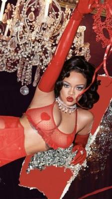 Rihanna See Through Lingerie Photoshoot Set  - Barbados on leakfanatic.com