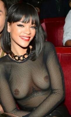 Rihanna Nude Sheer See Through Dress Nip Slip Photos Leaked - Barbados on leakfanatic.com