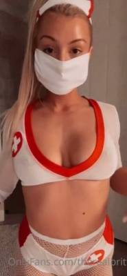 Therealbrittfit Naughty Nurse  Video on leakfanatic.com