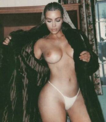 Kim Kardashian Nude Thong Magazine Photoshoot Set  - Usa on leakfanatic.com