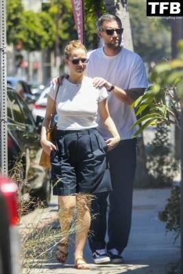 Jennifer Lawrence & Cooke Maroney Go House Hunting in Bel Air on leakfanatic.com