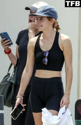 Emma Watson Enjoys a Little Downtime on Holiday in Ibiza on leakfanatic.com