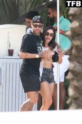 Bruna Marquezine & Neymar Jr. Have a Moment at the Fontaneabluea Resort in Miami Beach on leakfanatic.com