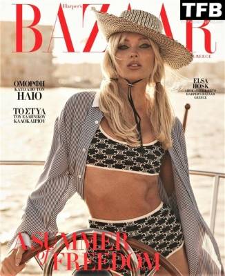 Elsa Hosk Sexy Harper’s Bazaar Greece June 2022 Issue - Greece on leakfanatic.com
