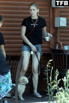 Leggy Erin Moriarty Does Lunch at Kings Road Cafe in WeHo on leakfanatic.com