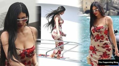 Kylie Jenner Flaunts Her Curves in Portofino on leakfanatic.com