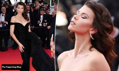 Georgia Fowler Shows Off Her Cleavage at the 75th Annual Cannes Film Festival - Georgia on leakfanatic.com