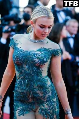 Tallia Storm Looks Hot in a See-Through Dress at the Screening of 1CArmageddon Time 1D During the 75th Annual Cannes Film Festival on leakfanatic.com