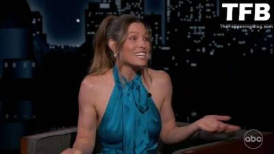 Jessica Biel Braless 13 Jimmy Kimmel Live! (30 Pics + Video) on leakfanatic.com