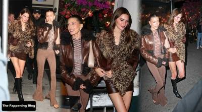 Kendall Jenner & Hailey Baldwin Bieber are Seen at Derek Blasberg 19s Birthday Party in New York - New York on leakfanatic.com