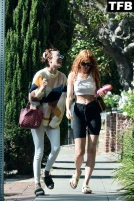 Rumer and Tallulah Willis Put a Smile on Each Other 19s Faces While Visiting Sister Scout in Los Feliz on leakfanatic.com
