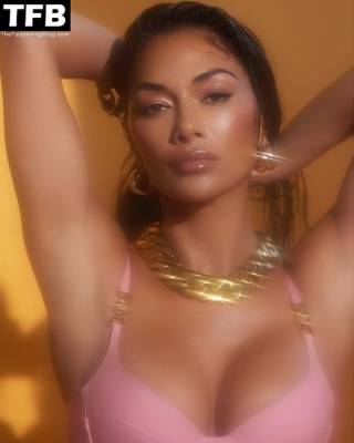 Nicole Scherzinger Displays Her Big Boobs and Sexy Legs in a Fashion Shoot on leakfanatic.com