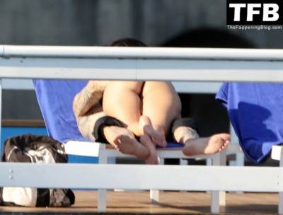 Kourtney Kardashian & Travis Barker Continue Their Ever Blossoming Romance by Packing on the PDA at Lake Como on leakfanatic.com