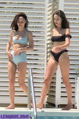  Olivia Culpo & Cara Santana Caught In Thong Bikini on leakfanatic.com