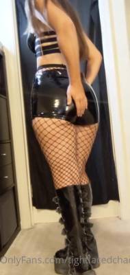 TightLacedChaos testing out the outfit for boots photo shoot onlyfans xxx porn on leakfanatic.com