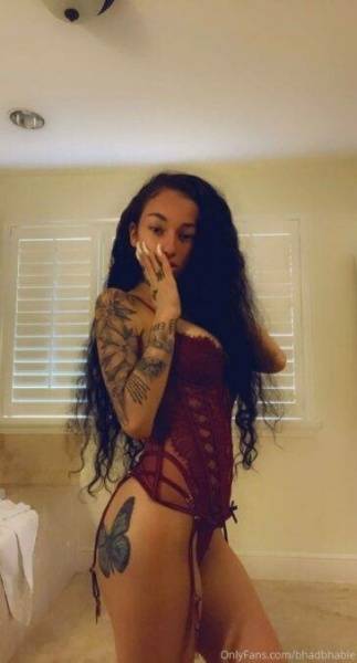 Bhad Bhabie Lingerie Striptease  Video  on leakfanatic.com