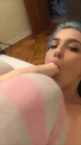 Skye Blue dildo masturbating on bed snapchat premium xxx porn videos on leakfanatic.com