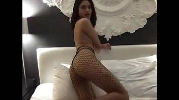 Mila_Poonis MFC fishnets, hotel room nude cam videos on leakfanatic.com