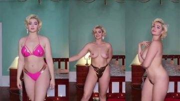 Stefania Ferrario Nude Bikini Try On Video  on leakfanatic.com