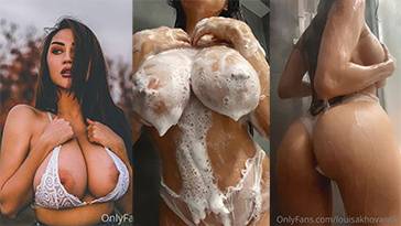 Louisa Khovanski Nude  Shower Big Tits Video on leakfanatic.com