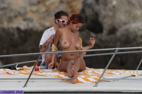  Rita Ora Topless On A Yacht Without Watermark And HQ on leakfanatic.com