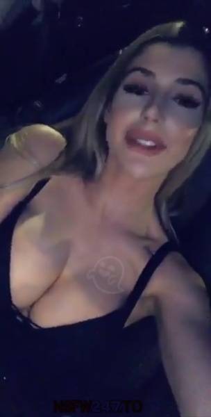 Andie Adams pussy fingering at night in car snapchat premium xxx porn videos on leakfanatic.com
