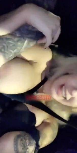 Luna Skye pussy fingering in car snapchat premium xxx porn videos on leakfanatic.com